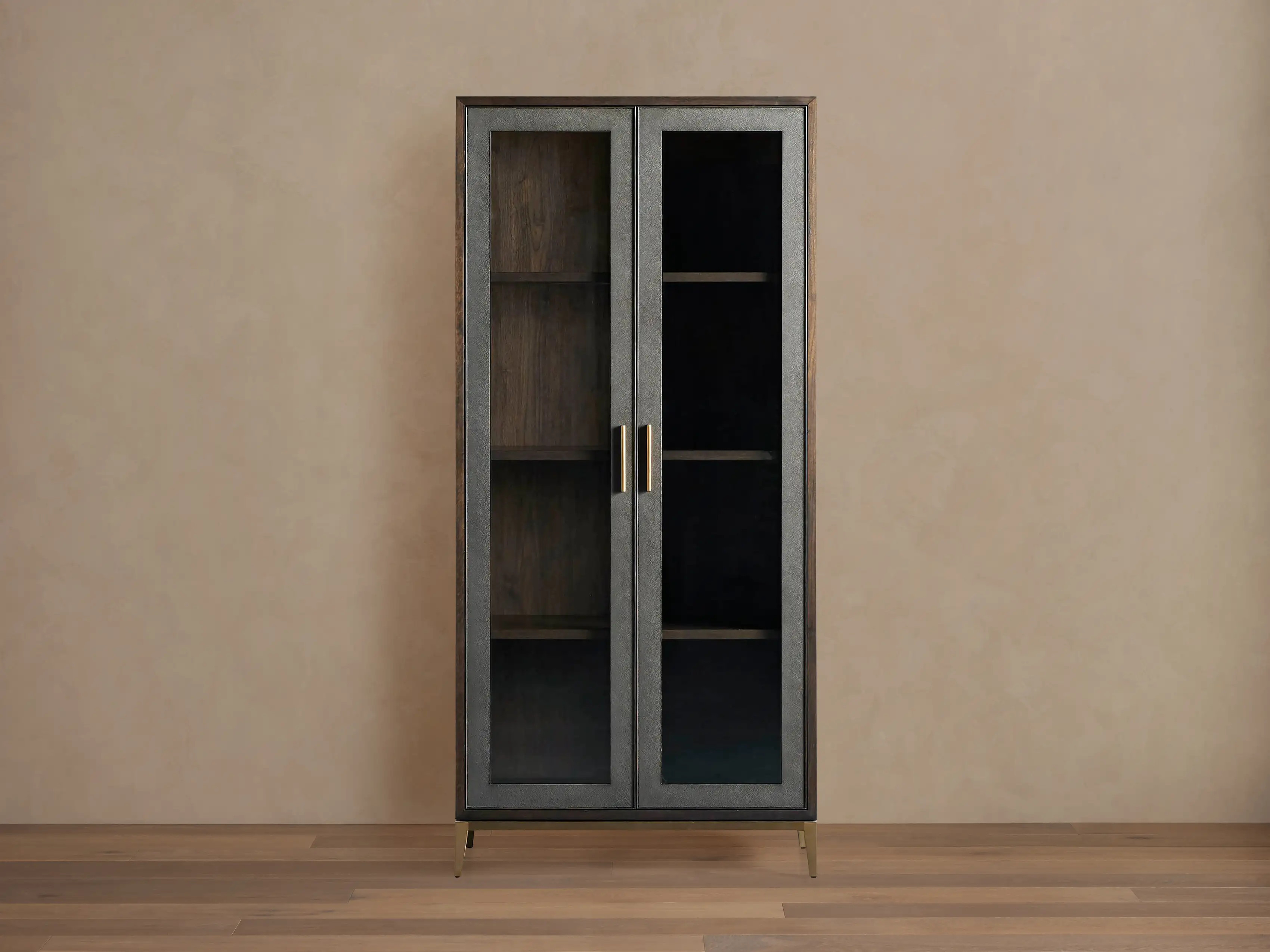 Malone Glass Cabinet | Arhaus