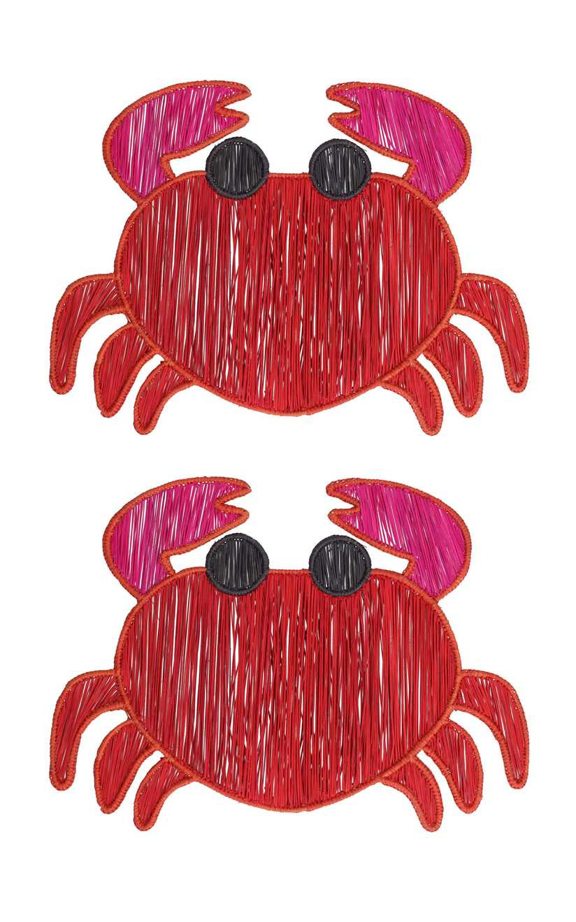 Set Of 2 Crab Placemat | Moda Operandi Global