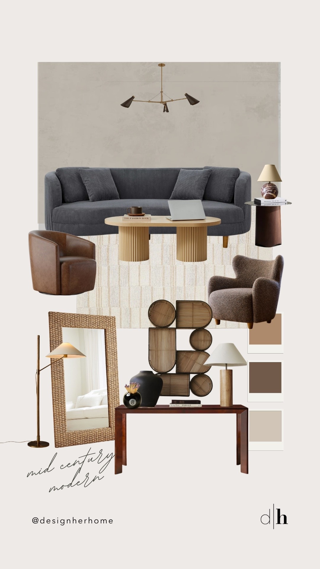 Mid century modern vibes all day; this mood board oozes confidence and style with a hint of retro and we are here for it. Featuring furniture and accessories from
Anthropologie, West Elm, Wayfair and Pottery Barn, this aesthetic is spice and everything nice. 

Check out our other design boards featuring this year’s best interior design trends and best selling products. 

#LTKcasa #LTKcanada #LTKsale