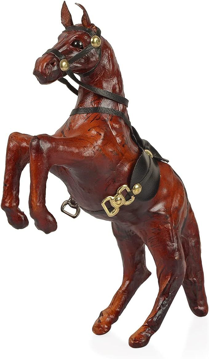 Shop LC Handcrafted Genuine Leather Animal Figurine Statue For Home Decorations Gifts | Amazon (US)