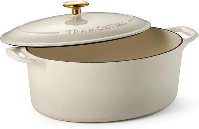 Tramontina Bestow Enameled Cast Iron 7-Qt Oval Dutch Oven Pot with Lid | Amazon (US)
