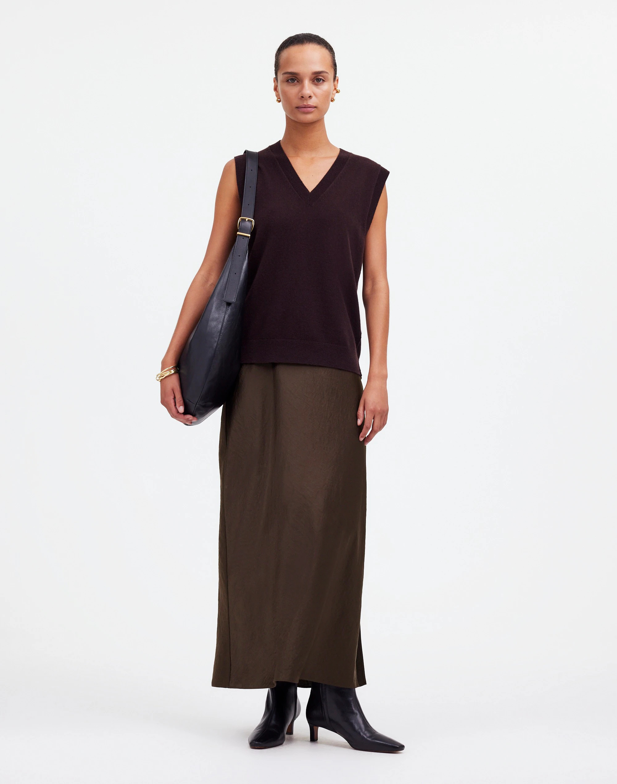 Satin Maxi Slip Skirt | Madewell