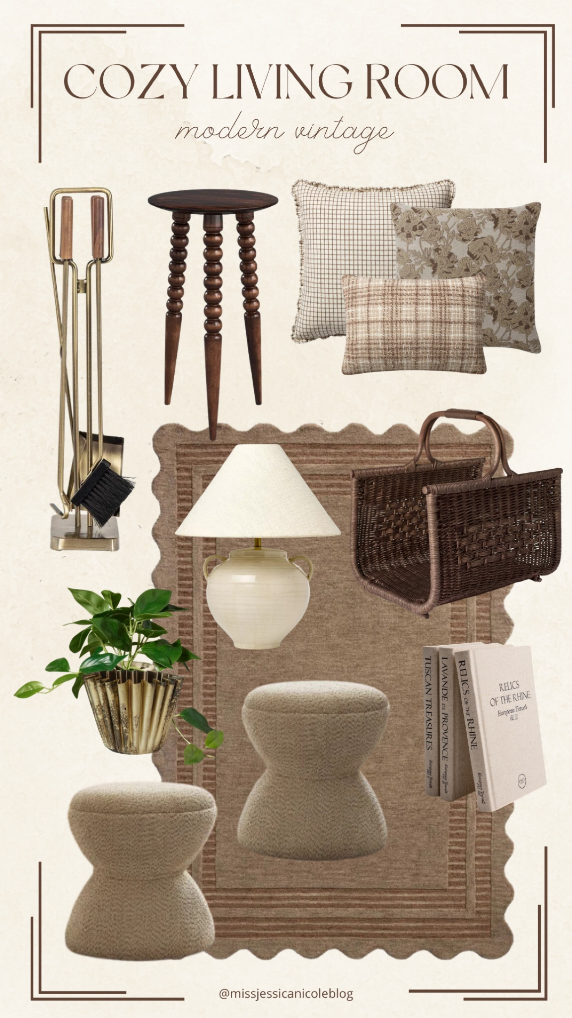 Cozy home decor finds from Amazon, Target and Wayfair // living room decor // modern vintage home decor // scalloped area rug // printed throw pillows 

#LTKHome