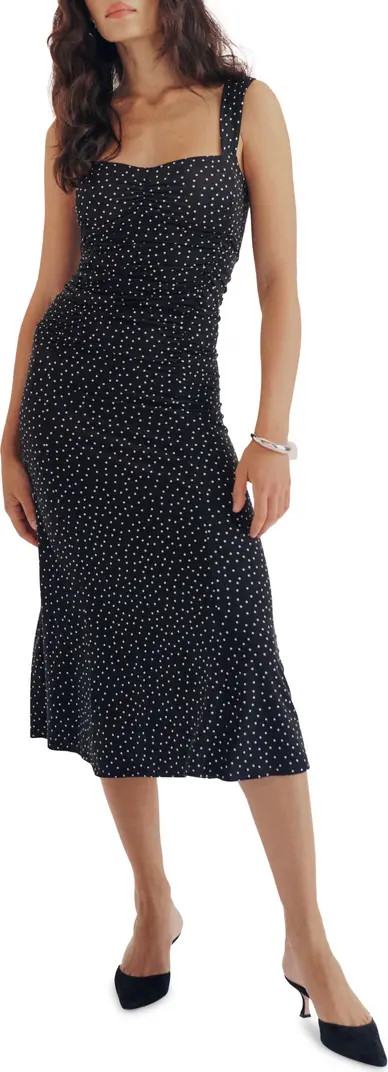 Suvi Polka Dot Ruched Body-Con Dress | Nordstrom