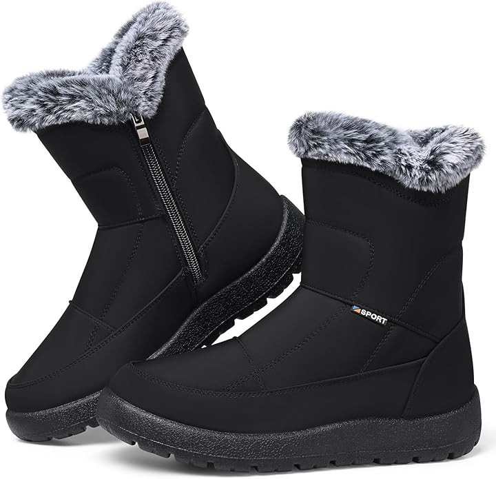 SHIBEVER Women's Snow Boots Winter: Waterproof Fur Lined Anti-Slip Ankle Booties Outdoor Comforta... | Amazon (US)