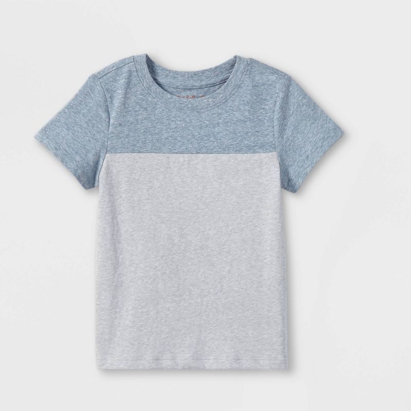 Toddler Boys' Colorblock Jersey Knit Short Sleeve T-Shirt - Cat & Jack™ | Target