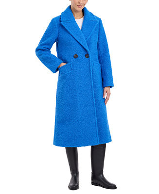 Women's Double-Breasted Bouclé Walker Coat | Macy's