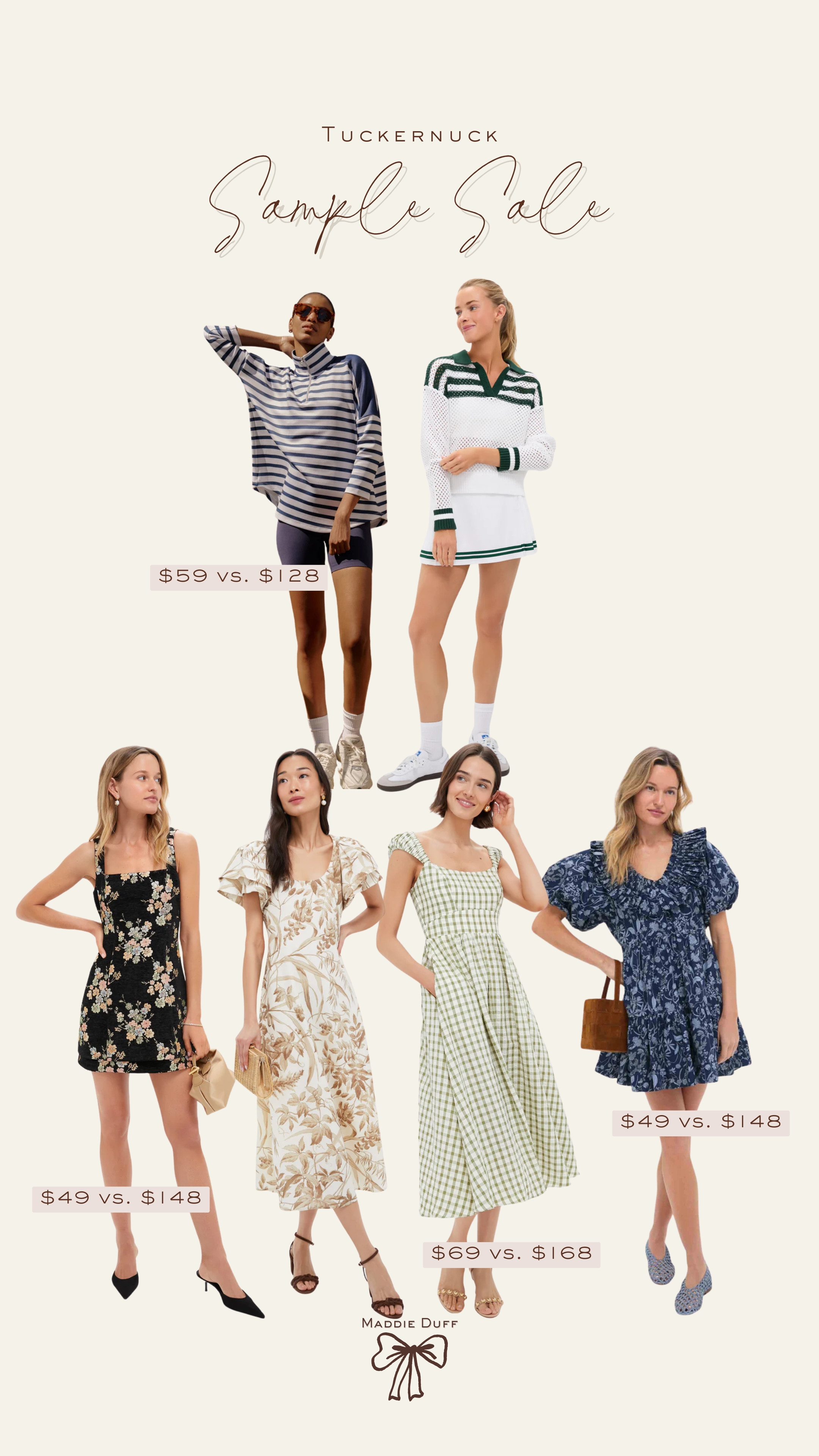 Tuckernuck's sample sale started today and there are SO many good athleisure finds and spring dresses!

 

 #LTKSaleAlert