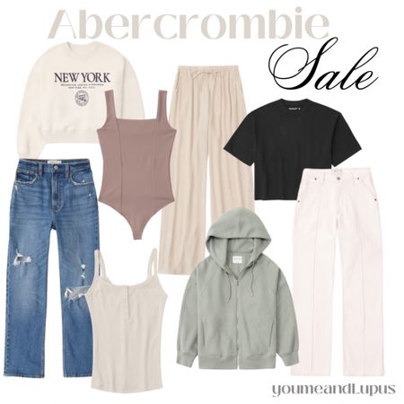 Abercrombie sale. Take 25% off on select items. Comfy style, jeans, sweatshirts, tees, tanks, sweaters, joggers, pants, tops, hoodies, bodysuits, YoumeandLupus, cozy, sale

#LTKSale #LTKstyletip #LTKSeasonal