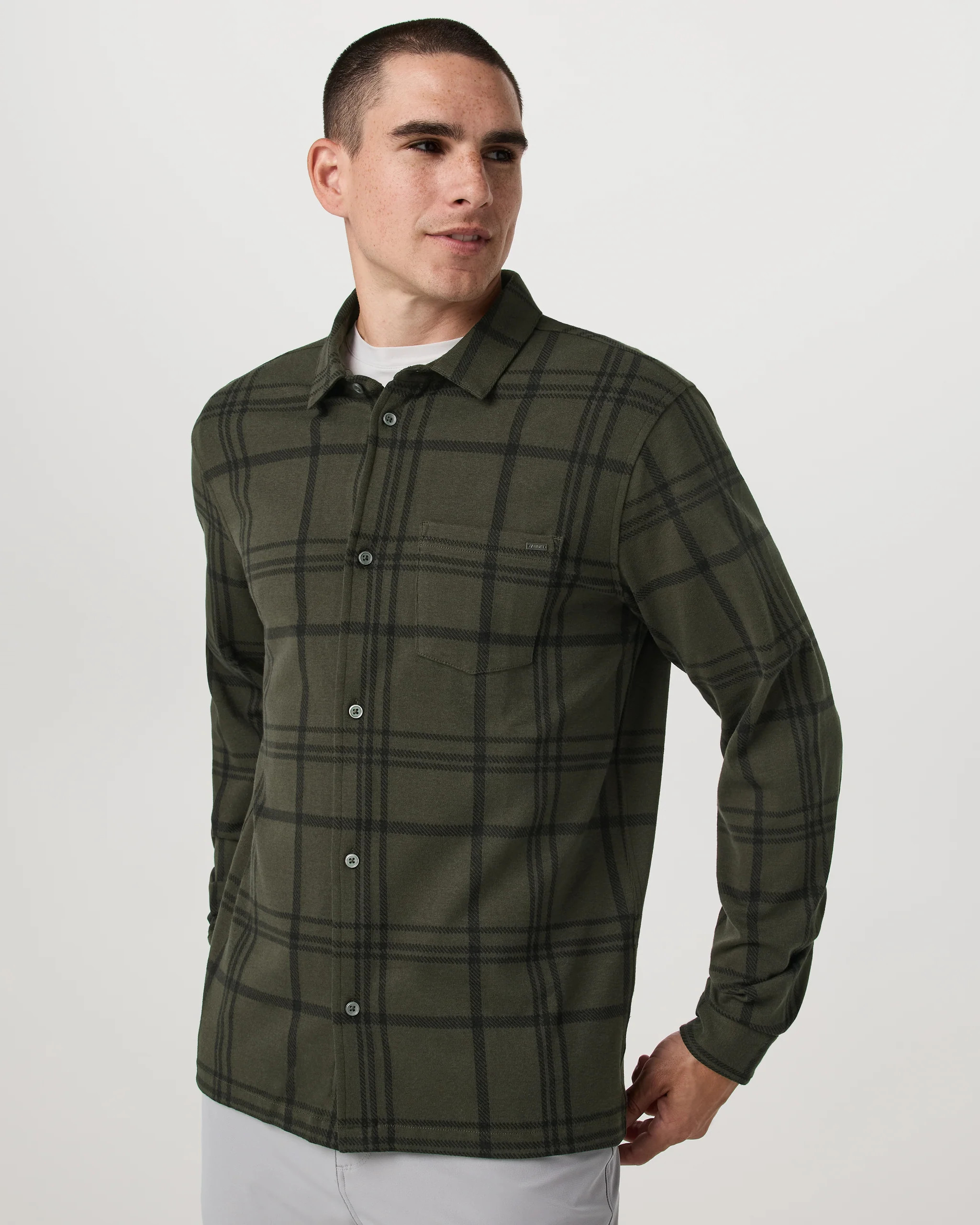 Seaview Plaid Button Down Shirt | Dark Oregano Shirt | Vuori | Vuori Clothing (US & Canada)