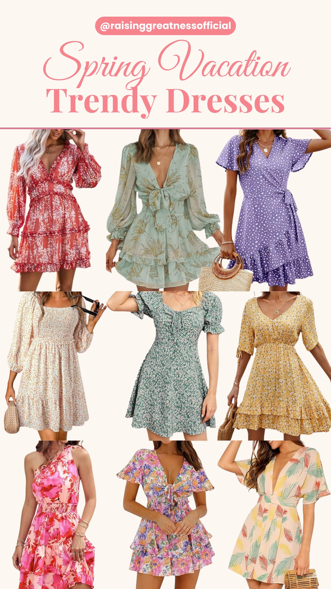 Discover the latest spring vacation trends with these trendy dresses! From floral prints to ruffles, V-necks to mini lengths, elevate your vacation style effortlessly. Embrace the season with feminine and chic dresses perfect for sunny getaways and beach strolls. 🌸👗 #SpringVacation #TrendyDresses

#LTKSeasonal #LTKmidsize #LTKstyletip
