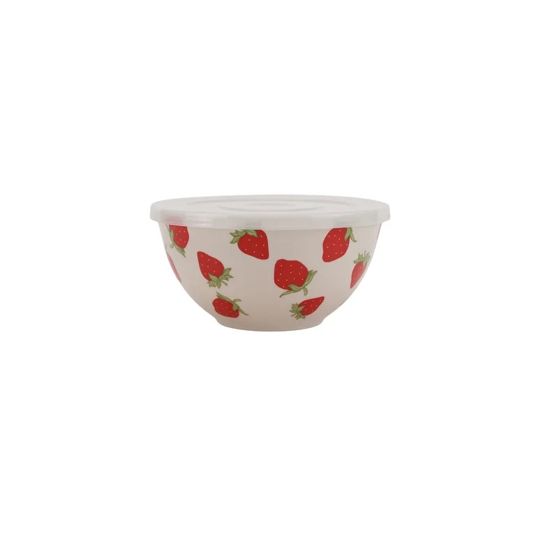 Just Feed Me by Jessie James Decker 10-Piece Melamine Mixing Bowl Set with Lids, Strawberry Desig... | Walmart (US)