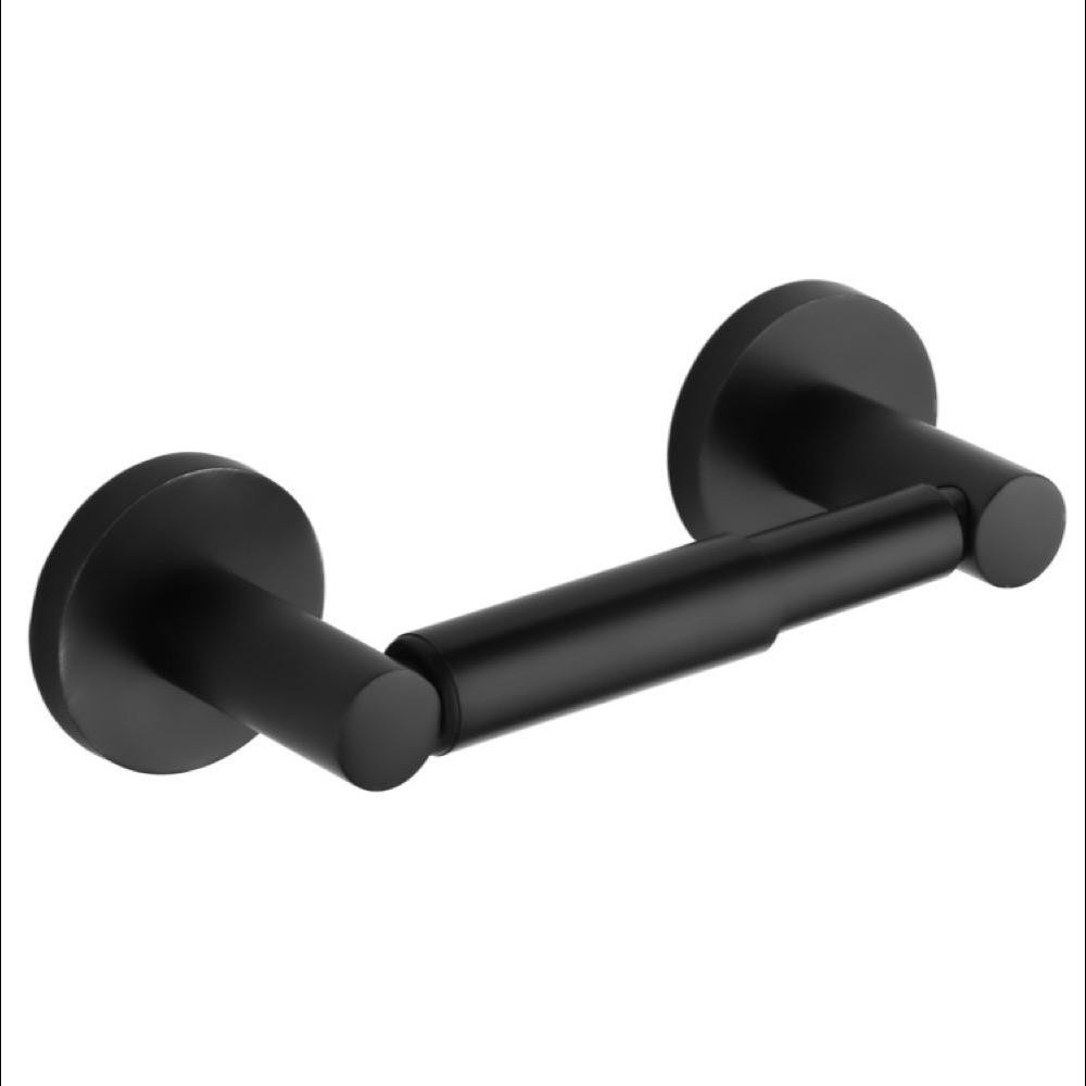 General Hotel Contemporary Toilet Paper Holder in Black | The Home Depot