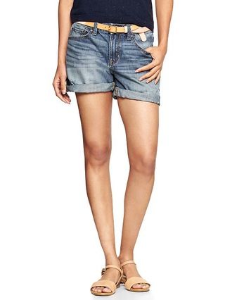 Gap Women 1969 Destructed Sexy Boyfriend Denim Shorts Size 0 - raft wash | Gap US