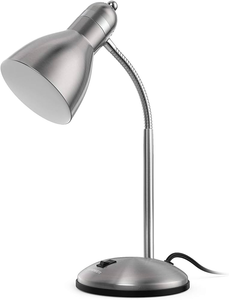 LEPOWER Metal Desk Lamp, Adjustable Goose Neck Table Lamp, Eye-Caring Study Desk Lamps for Bedroo... | Amazon (US)