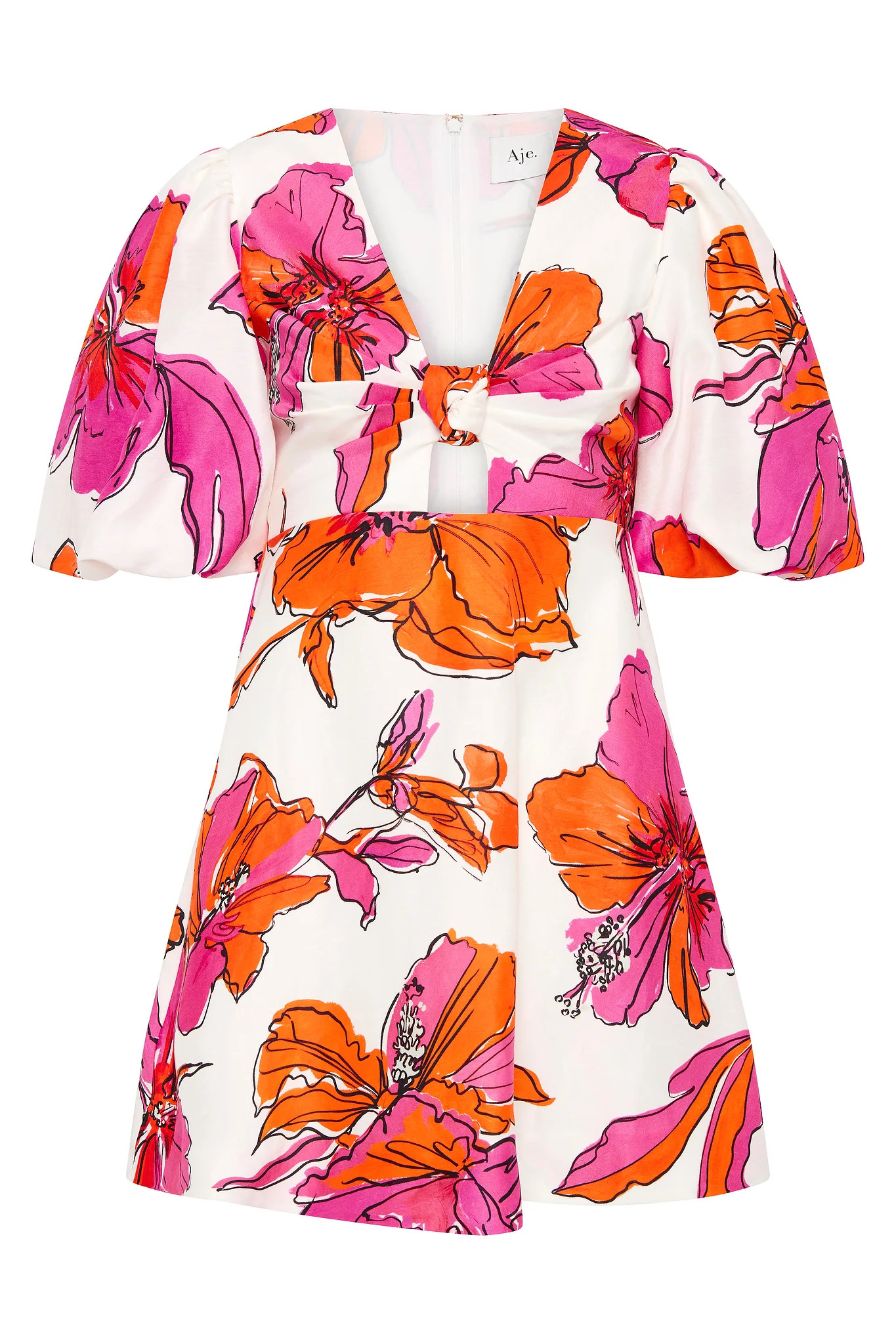 Overflow Knotted Mini Dress
  
    USD $365.00
    
  Buy now from USD $91.25 per fortnight | aje. (US, UK, Europe, ROW)