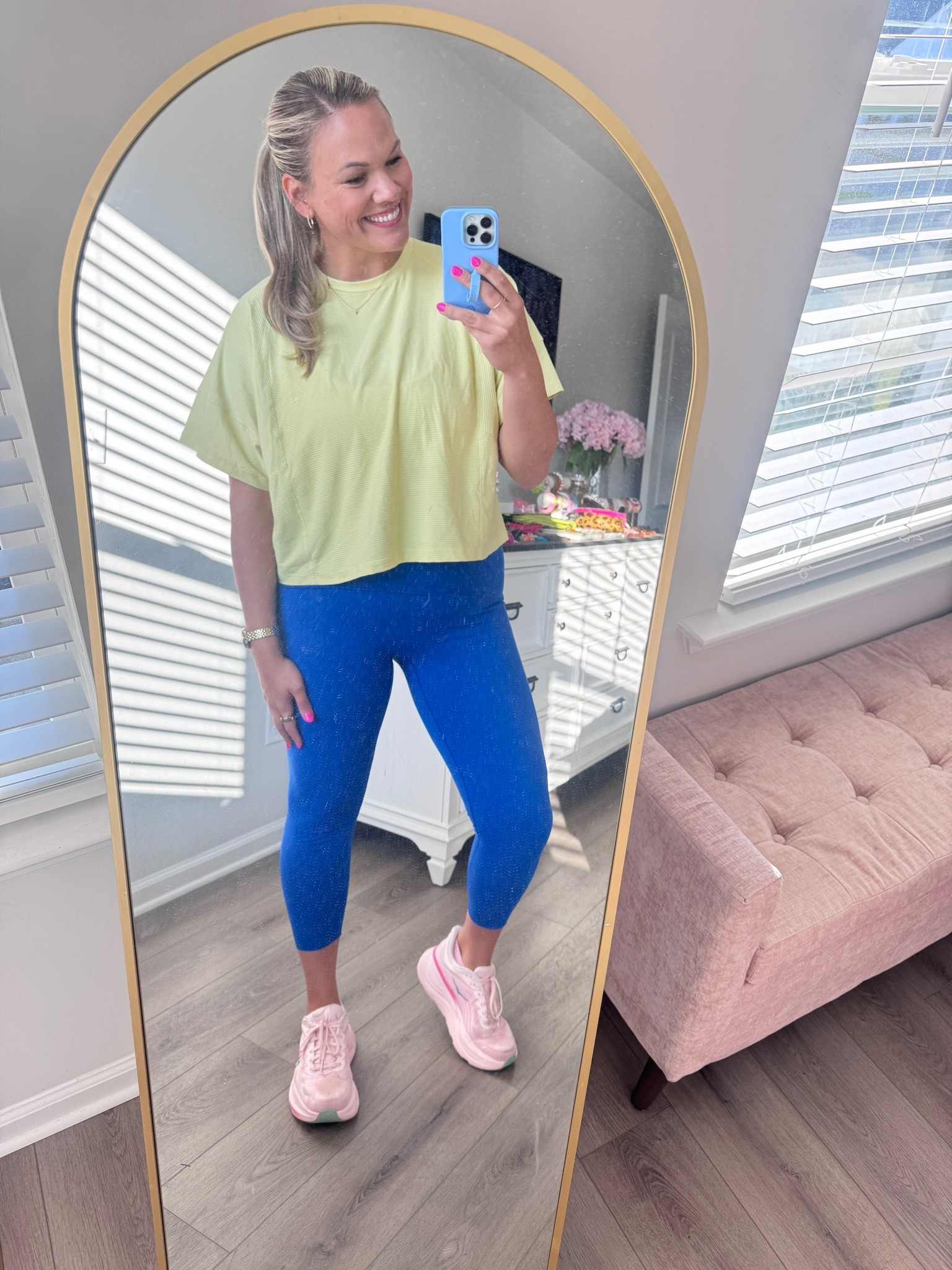 Current mood: accidentally opening the website “just to link it” and leaving with 7 new colors in my cart 😂💳

This CALIA top has become one of those pieces I keep reaching for over and over again — lightweight, oversized, comfy, and perfect for workouts, errands, or pretending I’m going to work out while getting coffee instead 🤪 I already own it in FOUR colors… and after checking the website, I fear the magenta is about to make it five 💗

And these SPANX leggings?? Why did I look at the new colors 😭 They’re so smoothing, flattering, and stay put all day. Linked my exact pair plus the other colors currently tempting me because apparently we’re enabling each other now 💙✨

Also the pink Hokas with this combo?? Immediate serotonin 🎀

athleisure outfit | workout outfit | CALIA top | Spanx leggings | blue leggings | pink Hokas | spring athleisure | everyday activewear | comfy outfit | casual outfit | running errands outfit | colorful athleisure | gym outfit | teacher off duty | weekend outfit

#LTKfitnessgoals #LTKTall #LTKMidsize