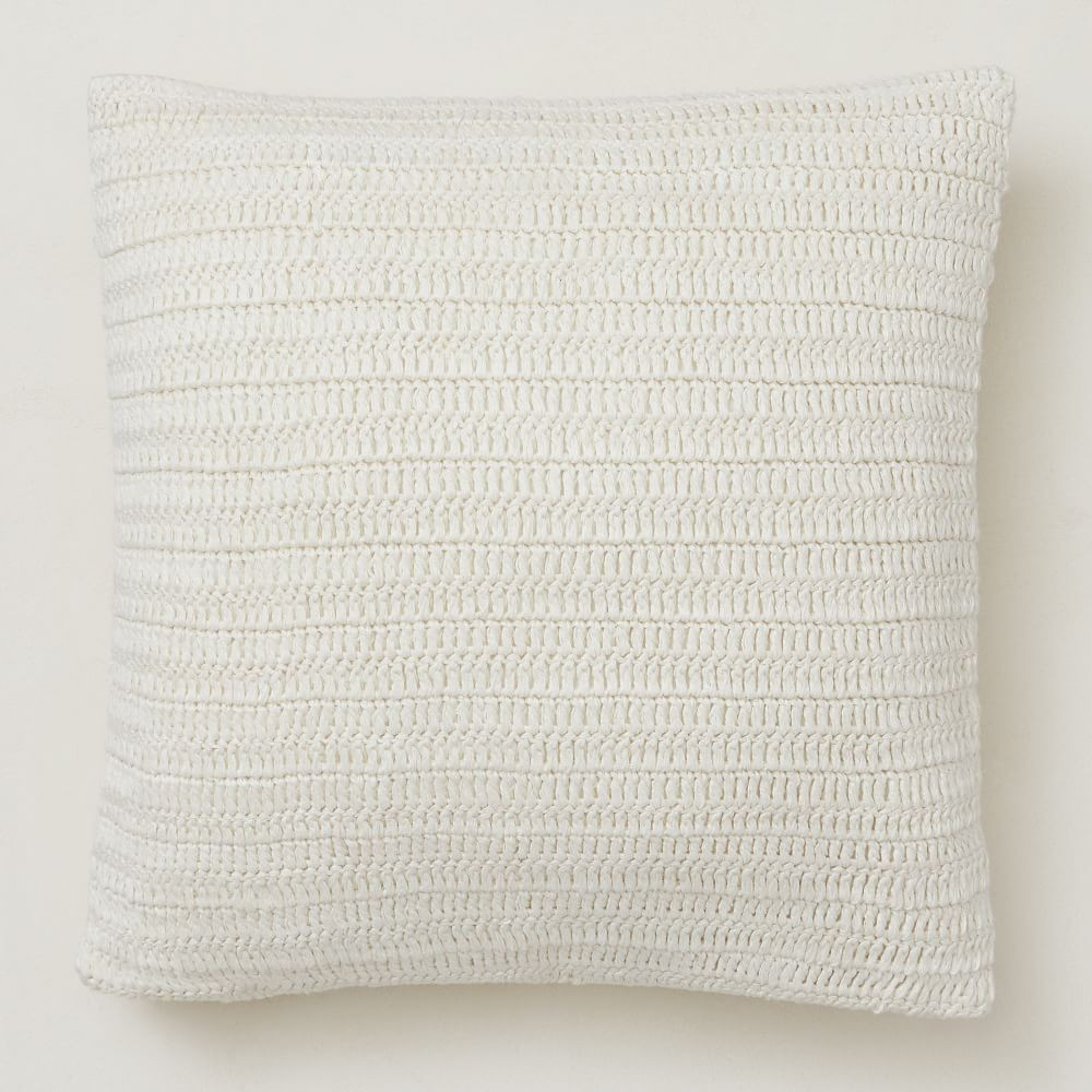 Crochet Linen Pillow Cover | West Elm (US)