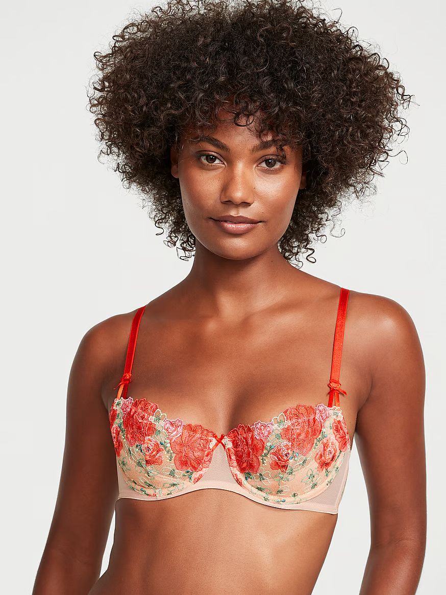 Wicked Unlined Floral Embroidery Balconette Bra | Victoria's Secret (US / CA )