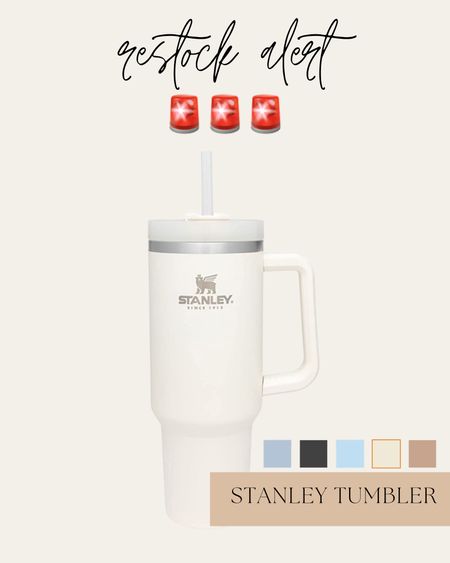 Found this Stanley 40oz tumbler in stock! This is my favorite tumbler and helps me keep track of drinking enough water during the day. Definitely worth the hype!

#LTKunder50