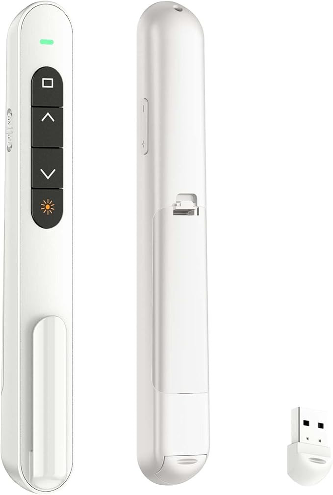 QUI Presentation Clicker for PowerPoint, RF 2.4GHz USB Wireless Presenter Remote with Volume Cont... | Amazon (US)