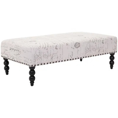 Rylee French Ottoman Upholstery: Dark Espresso | Wayfair North America