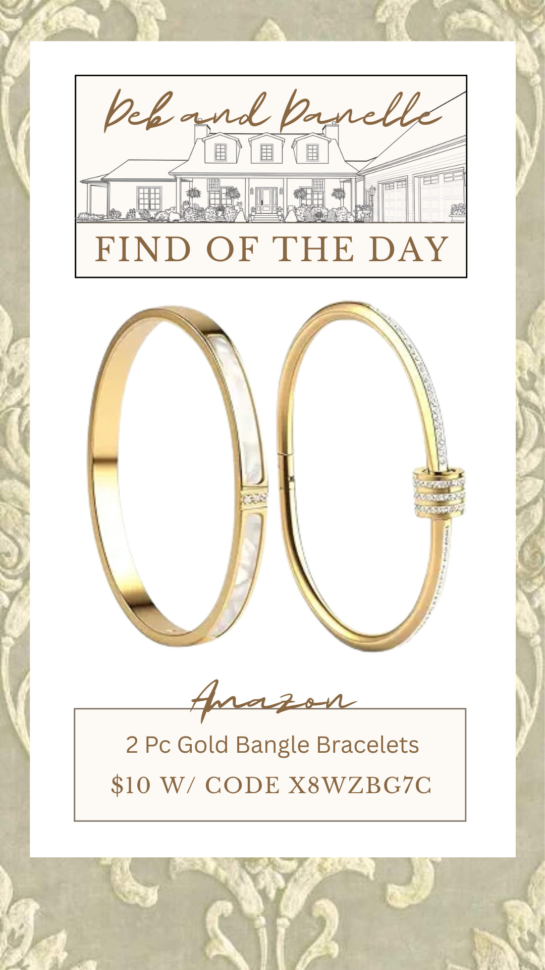 This two-piece gold bangle bracelet set is currently an amazing deal from @Amazon.  

 #LTKSaleAlert