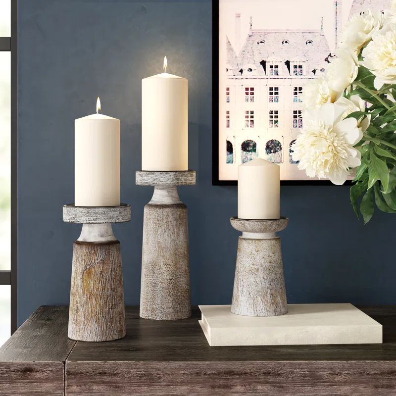 3 Piece Tabletop Candlestick Set | Wayfair North America