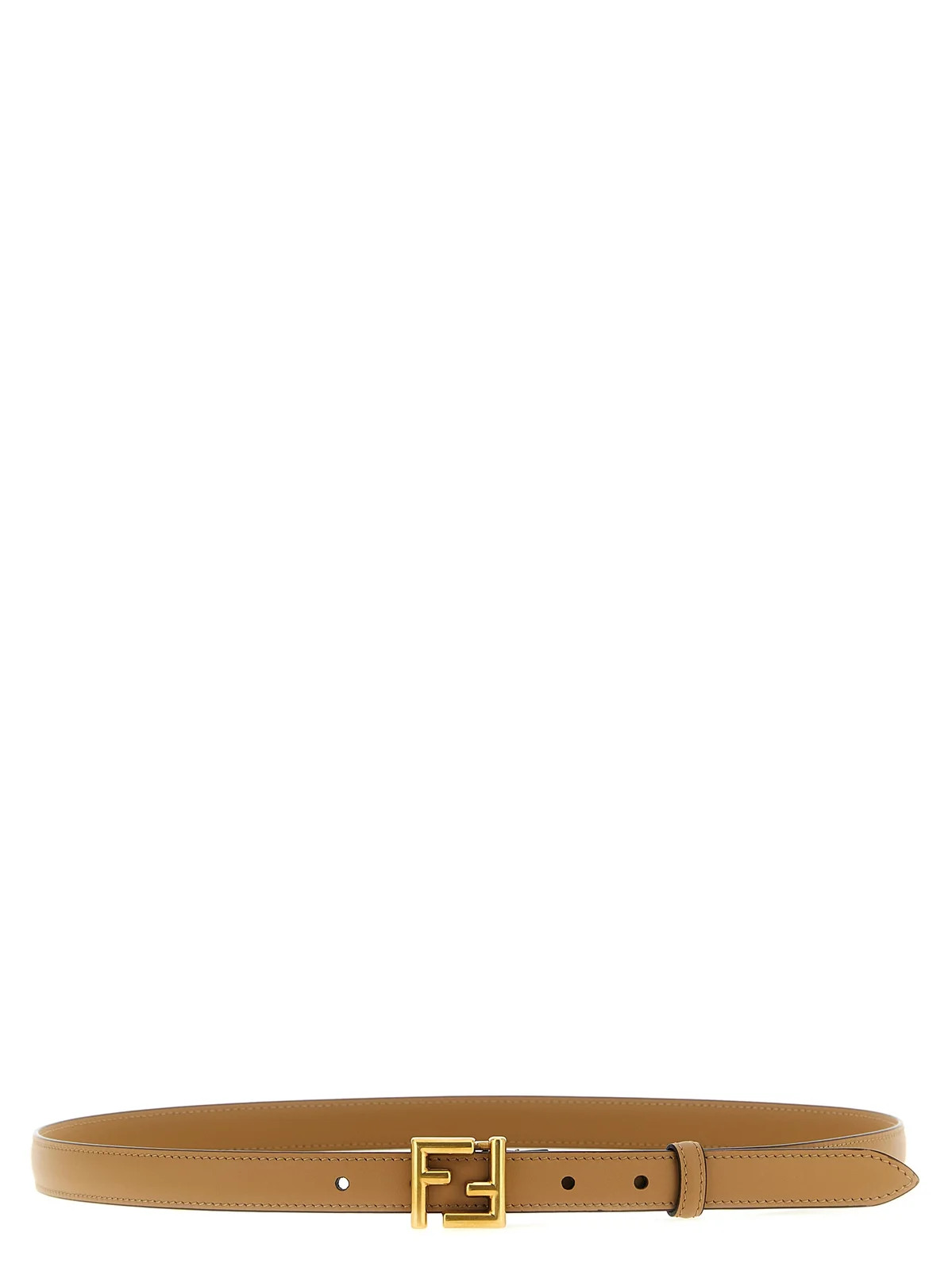 Fendi Logo Plaque Thin Belt | Cettire Global