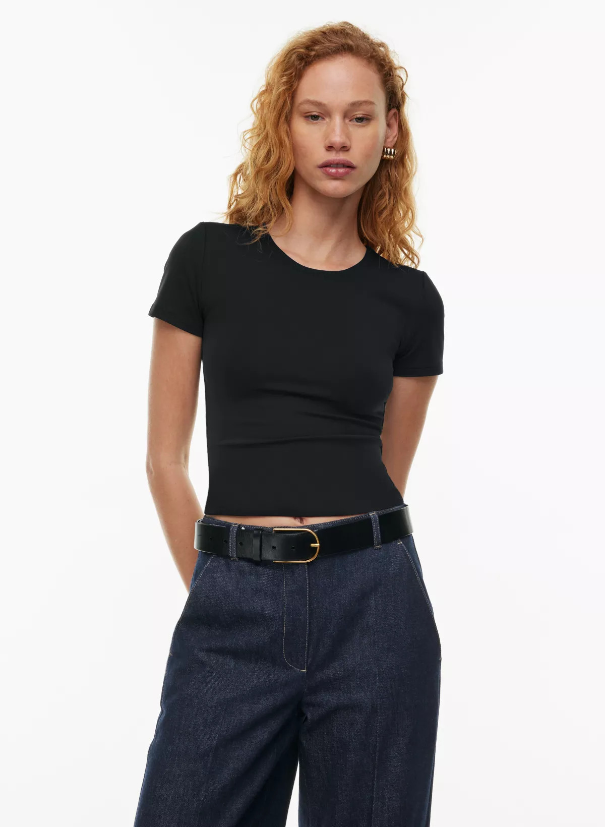 CONTOUR NEW CREW T-SHIRT | Aritzia