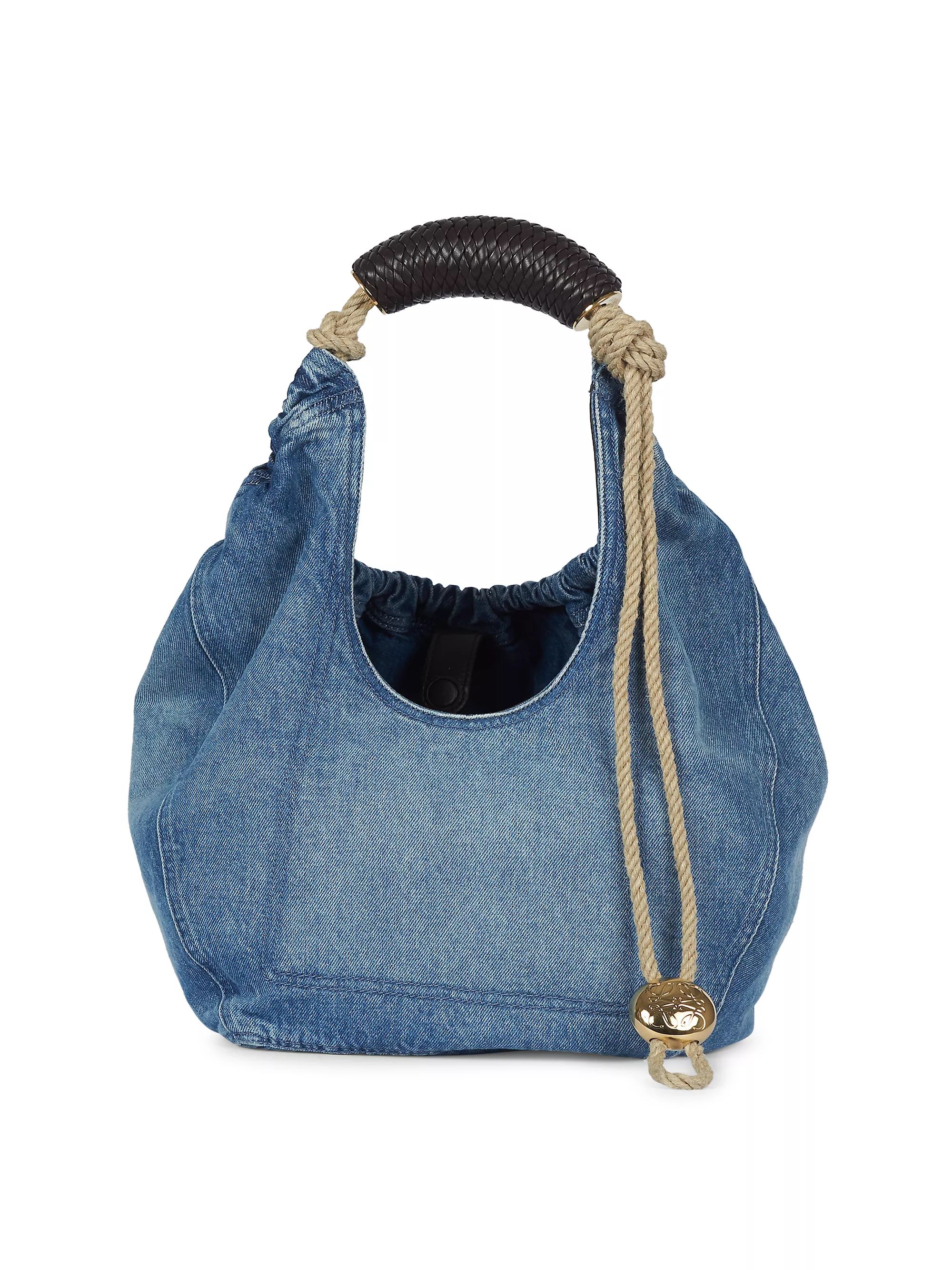 LOEWEMedium Squeeze Denim Shoulder Bag | Saks Fifth Avenue