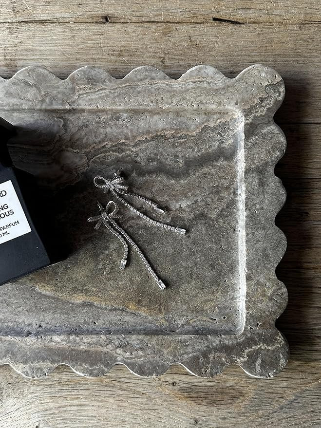 Bivalvia Scallop Marble Tray | Amazon (US)