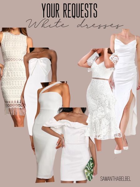 White dresses bridal dresses rehearsal dress shower Dress 

#LTKunder100 #LTKsalealert #LTKwedding