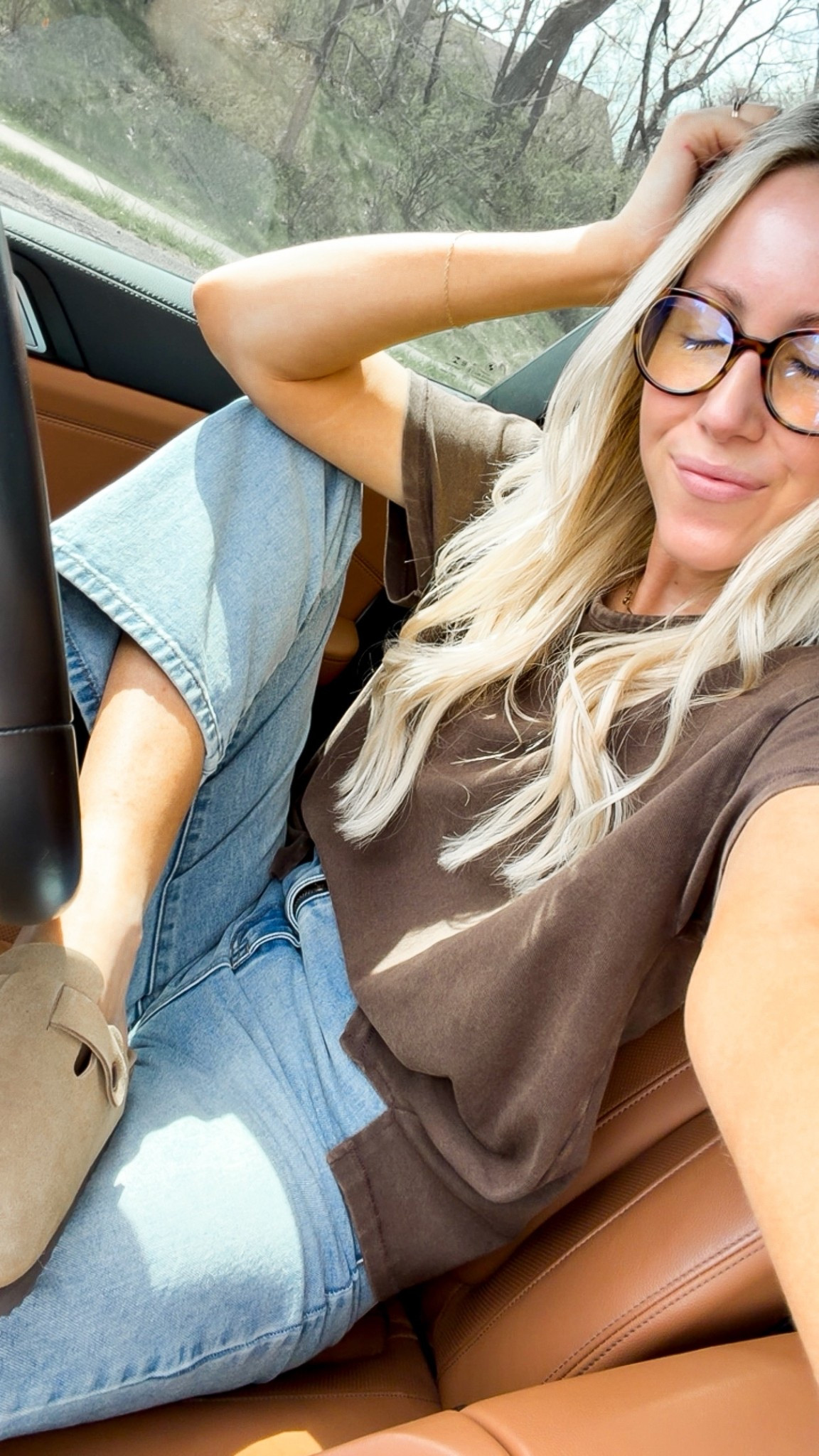 I’m convinced this is the best oversized tee + straight leg denim combo! What I’m wearing today! Today’s OOTD for school drop off, errands, and playing outside! Loving the 90s mom vibe! Loving these clogs too! 

#LTKmomlife #LTKdayinmylife #LTKootd