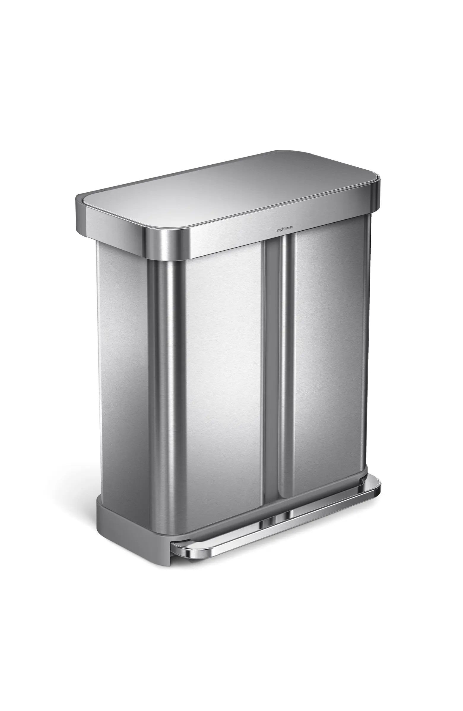 58L Dual Compartment Rectangular Step Trash Can | Nordstrom