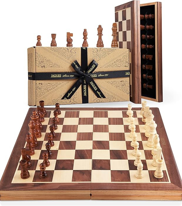 Jaques of London Wooden Chess Set | Folding Chess Board & Pieces | Chess Set for Adults | Luxury ... | Amazon (UK)