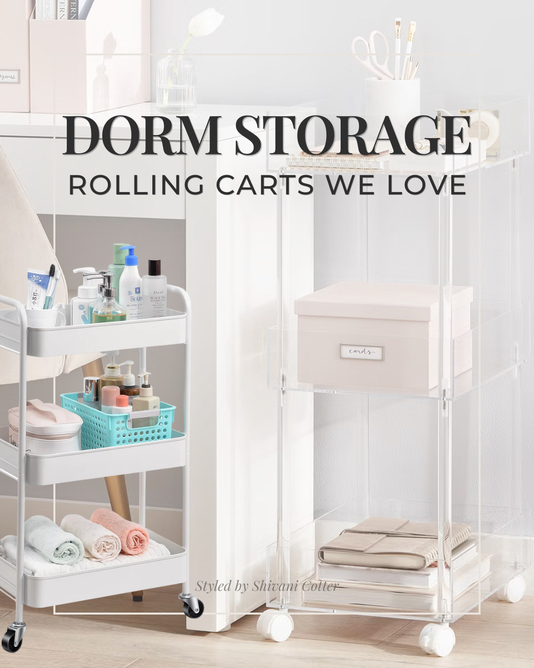 Dorm Storage Rolling Carts We Love

Rolling carts are one of the easiest ways to add extra storage to a dorm room without taking up too much space. They are commonly used for beauty products, hair tools, snacks, school supplies, towels, cleaning products, and bedside essentials.

This set includes slim, functional, and pretty options that work in small spaces and can be rolled wherever you need them.
Perfect for dorm rooms, apartments, bathrooms, vanity areas, and shared spaces.
#dormstorage #rollingcart #dormorganization #dormessentials college dorm | dorm room inso  | dorm room decor | small space storage | vanity organization | bathroom storage #ltkcollege  

 #LTKHome