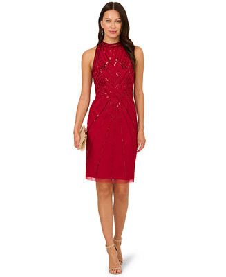 Women's Beaded Sleeveless Dress | Macy's