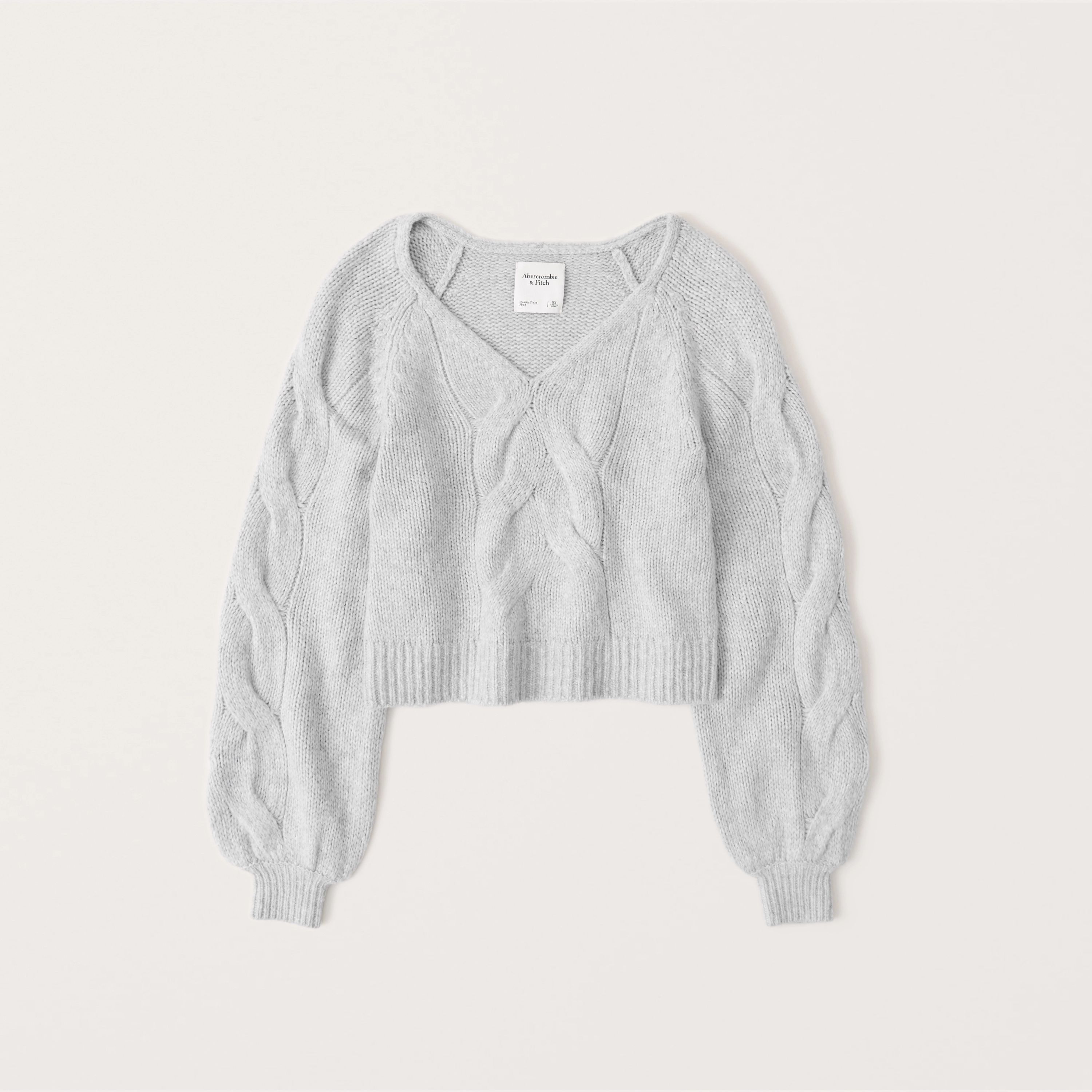Slouchy Cable Sweater | Abercrombie & Fitch (US)