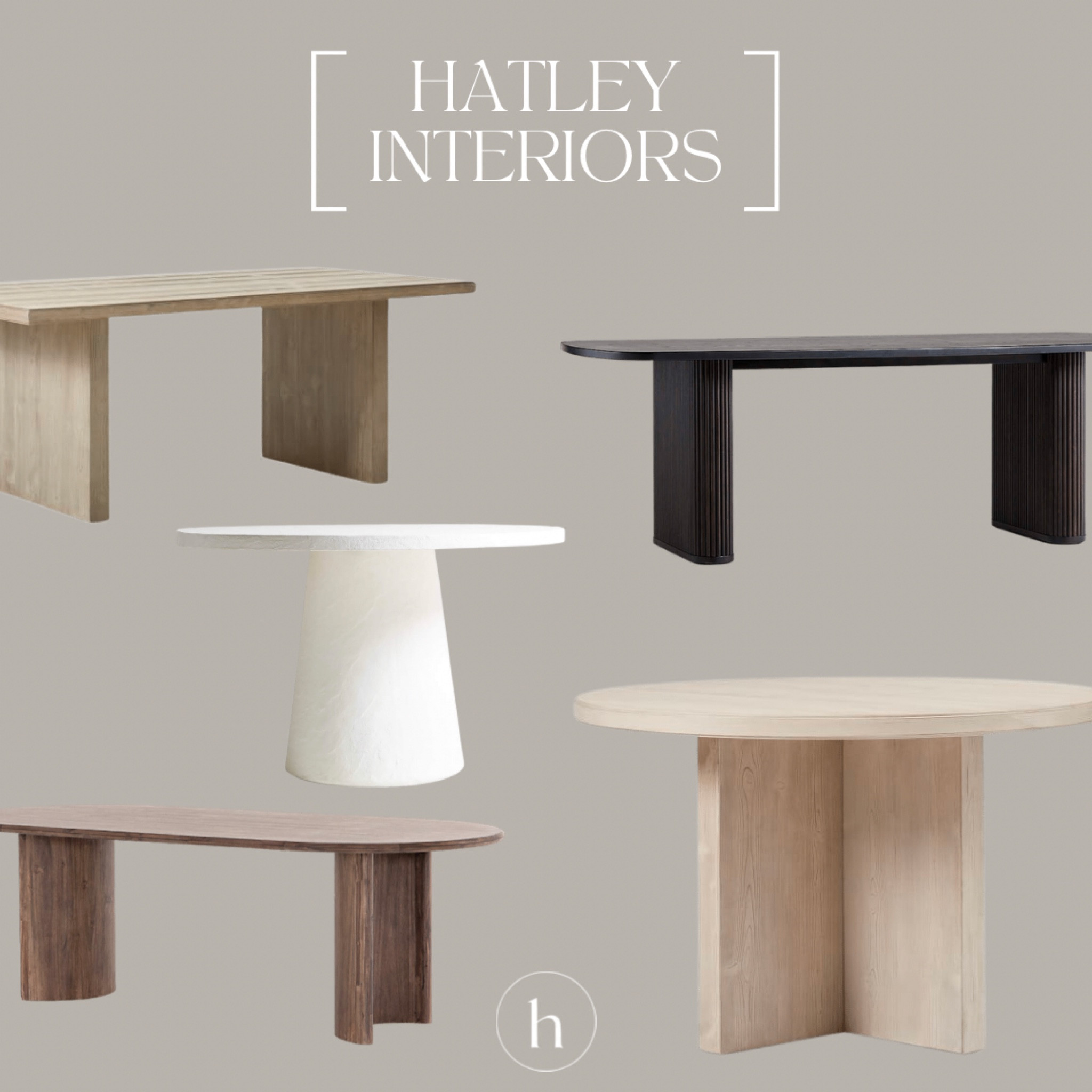 weekly round up —
my favorite dining tables! 

wood dining table, round dining table, rectangle dining table, pedestal dining table, white dining table, black dining table, oval dining table, dining room, home decor 

#LTKhome #LTKsalealert