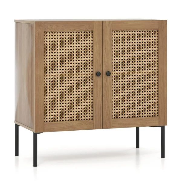 Giantex Sideboard Buffet Cabinet, Kitchen Storage Cabinet w/ Rattan Decorated Doors,Cupboard Cons... | Walmart (CA)