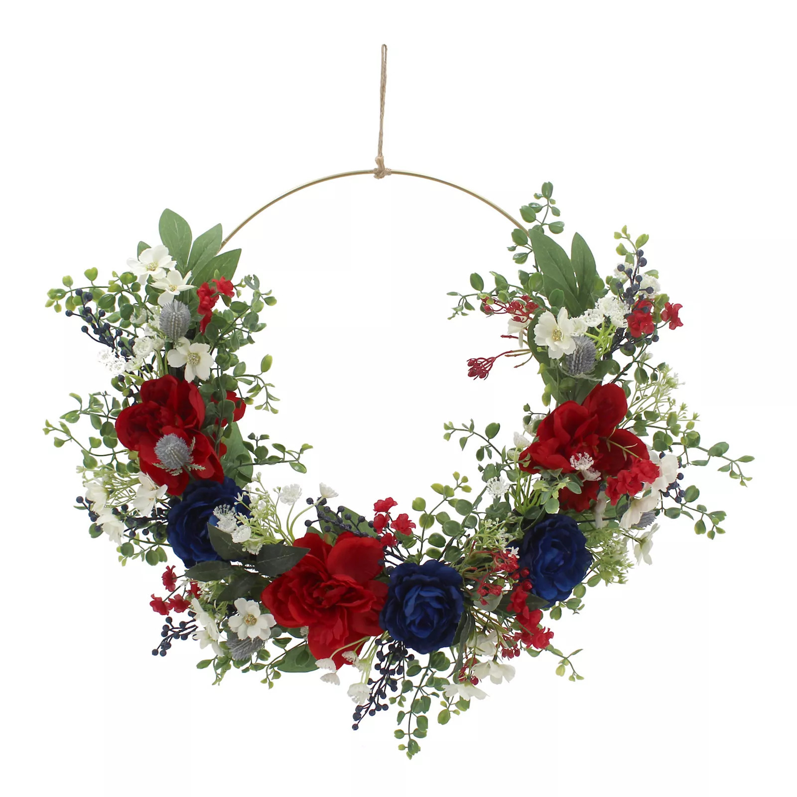 Celebrate Together™ Americana Assymetrical Botanical Artificial Wreath, Multi | Kohl's