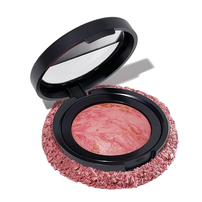 LAURA GELLER NEW YORK Baked Blush-n-Brighten Marbleized Blush for Cheeks - Pink Buttercream - Nat... | Amazon (US)