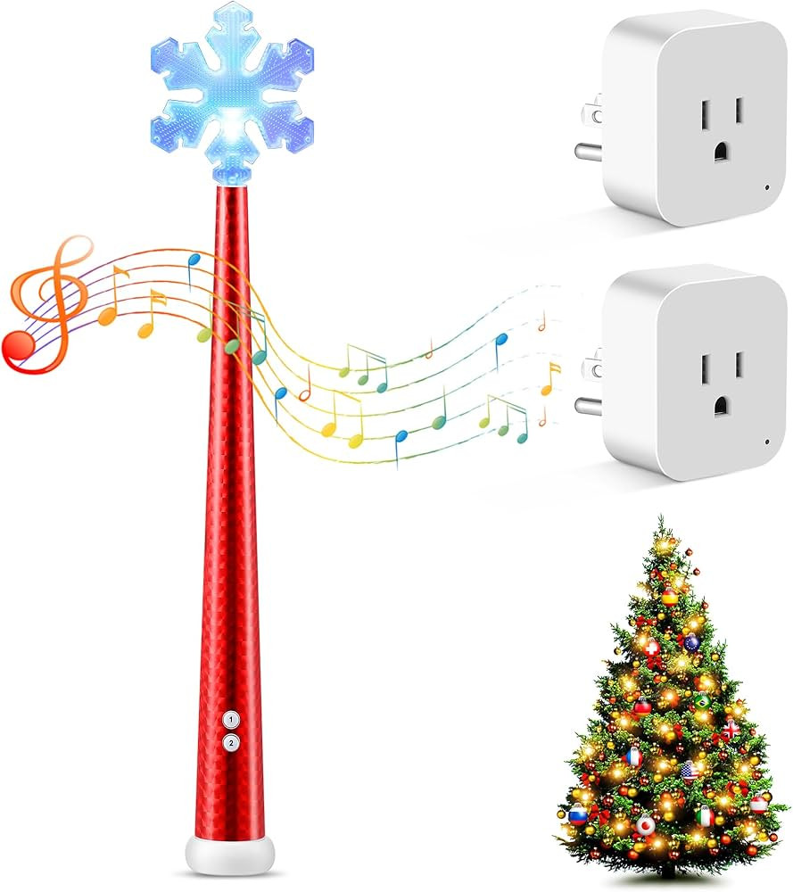 Meonum Christmas Magic Light Wand, 2 Wireless Remote Control Outlet for Christmas Tree Lights and... | Amazon (US)