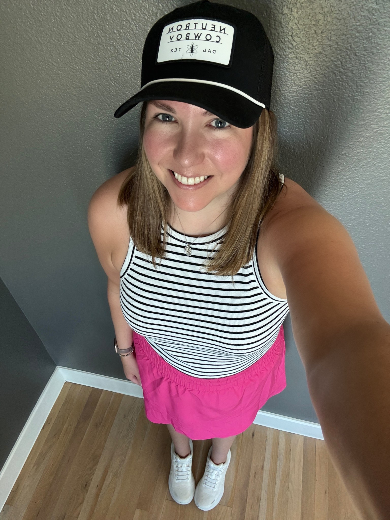 It’s already warm here and I had a few quick afternoon errands to run. I feel a bit like sporty spice in this outfit  I’m loving this style skort which will be perfect for pickleball too. I added a tank top with a stripe and hat to pull it together but stay really casual  

#LTKootd #LTKMidsize #LTKActive