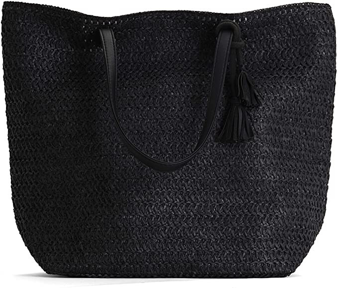 Rutledge & King Straw Bag - Tote Bag - Beach Bag - Large Tote Bag | Amazon (US)