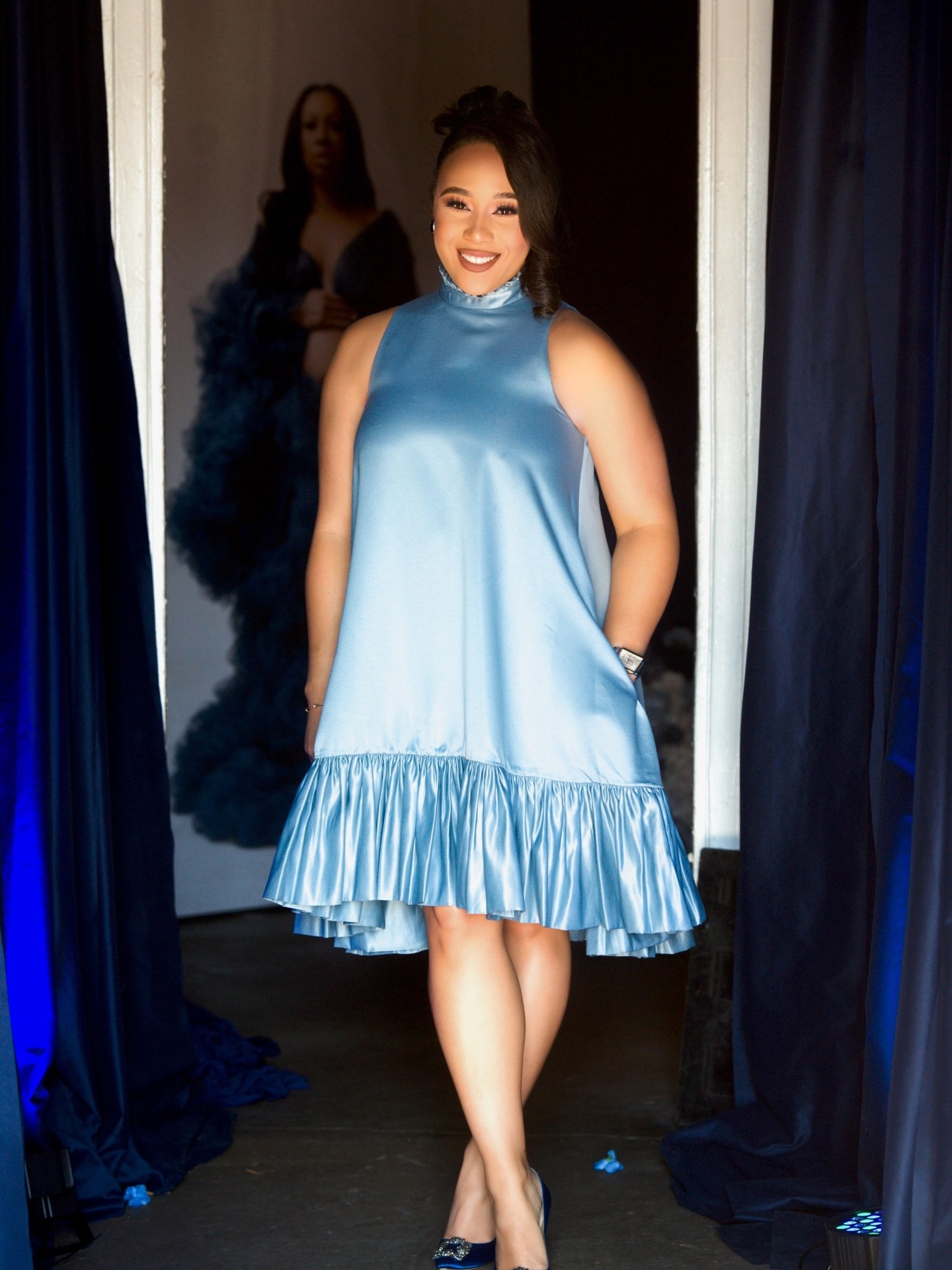 I don’t know where to start, but I just want to show you what it is 🩵 Bryx Godmother

What I wore to a BabyShower . 
Dress : Azeeza @Saks Fifth Avenue 
Heels : Manolo Blahnik @Neiman Marcus 

#LTKBaby #LTKootd #LTKgrwm