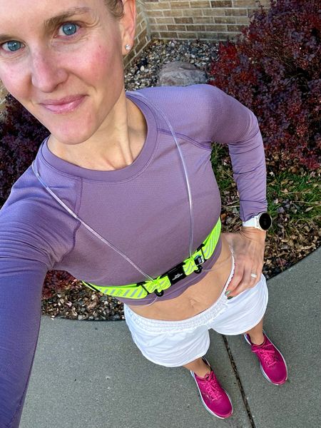 50°F running outfit 
•Swiftly cropped long sleeve
•Track That short
•Saucony Endorphin Speed


#LTKfitness #LTKSeasonal