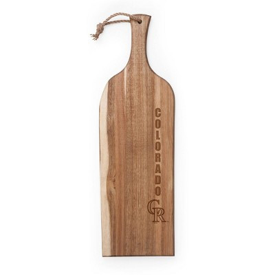 MLB Colorado Rockies Artisan Acacia Charcuterie Board - Brown | Target
