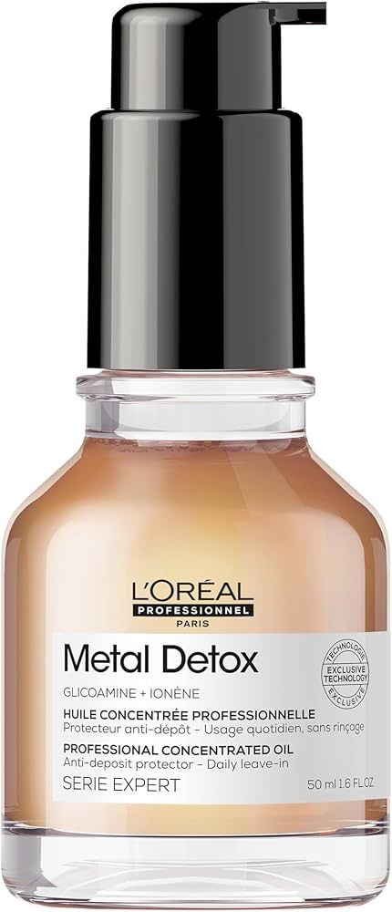 L'Oreal Professionnel Metal Detox Leave-In Hair Oil | Heat Protectant | Detoxifies from Metals & ... | Amazon (US)